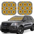 thumbnail image 2 of Picia Sunflowers 2 Piece Car Windshield Sun Shade Foldable | Foldable Sun Shield for Front Window Blocks UV Rays and Keeps Your Vehicle Cool-Medium, 2 of 7