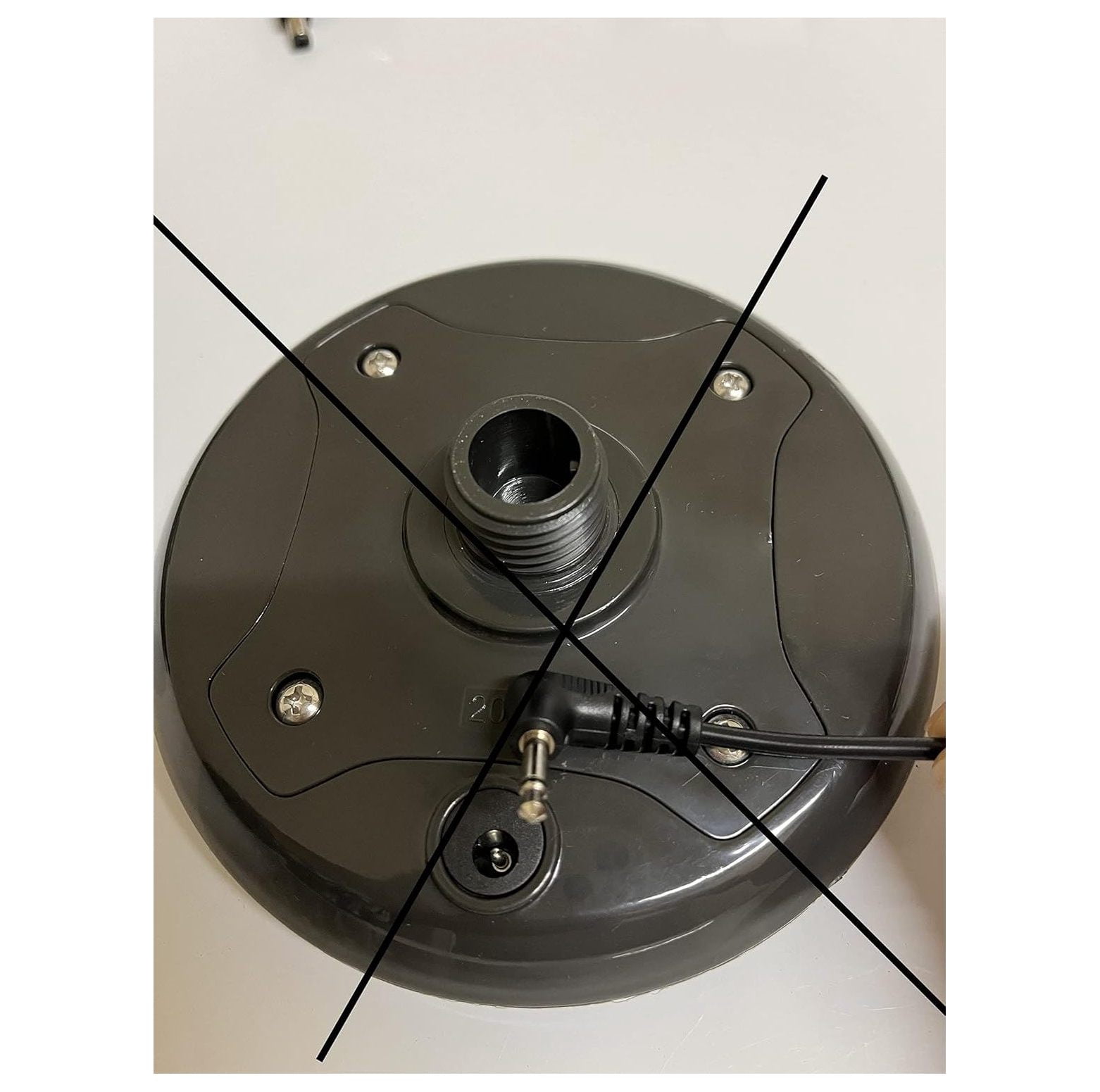 Replacement Solar Panel for Home Depot Hampton Bay Solar Umbrella, with MALE Electric Connector Gray