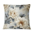 thumbnail image 3 of Designart "Ethereal Flourishing Rococo XXX" Floral Printed Throw Pillow, 3 of 5