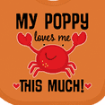 thumbnail image 3 of Inktastic My Poppy Loves Me Grandchild Boys or Girls Baby Bib, 3 of 3