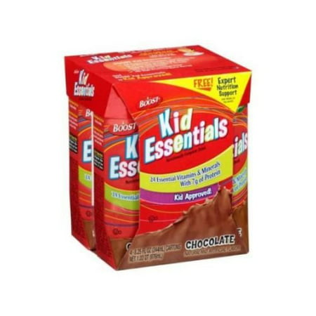 Boost Kid Essentials Chocolate Nutritionally Complete Drink, 8.25 Fluid Ounce - 4 per pack -- 4 packs per (Best Protein Drink For Kids)