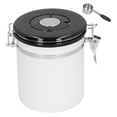 thumbnail image 3 of Coffee Beans Jar, Beans Container Canister Coffee Canister Sealing Container Coffee Sealed Jar Stainless Steel With Spoon For Tea For Coffee For Sugar For Beans 1.8L, 3 of 8