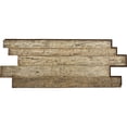 thumbnail image 2 of Ekena Millwork 36"W x 22"H Half Peaked Top Left (41"W x 27 7/8"H Frame Size) 6/12 Pitch: Functional, PVC Gable Vent w/ 1" x 4" Flat Trim Frame, 2 of 14