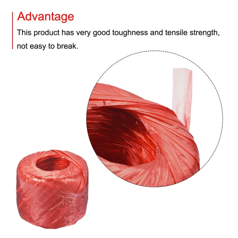 Uxcell Polyester Nylon Plastic Rope Twine Household Bundled for Packing,150m Length,Red, Women's, Size: One Size