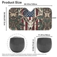 thumbnail image 4 of Yuyamidu Deer Car Windshield Sunshade American Flag Auto Window Shades Car Accessories Camo Hunting Windshield Visor Sun Shade for SUV Van Keep Your Vehicle Cool, 4 of 7
