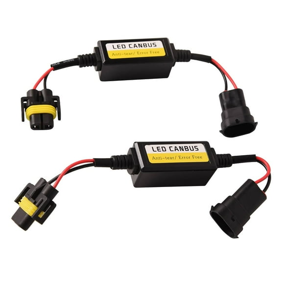 OE # Front Left Right Error Free Anti Flicker Resistor Canceller Decoders for H11 H9 H8 H16 LED Headlight 2PCS