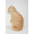 thumbnail image 4 of Garden Decor Animal Statue Playing Orange Tabby Kitten Statue, 4 of 4