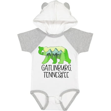 

Inktastic Gatlinburg Tennessee- Mountains and Bear Shape Gift Baby Boy or Baby Girl Bodysuit