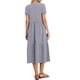 thumbnail image 3 of VESTIDO MIDI DE CUADROS PARA MUJER CON ESCOTE EN V Y MANGAS CORTAS XS NEGRO AZUL, 3 of 6
