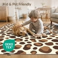 thumbnail image 4 of ODIKA 6'x9' Washable Area Rug Non-Slip, Easy Care, Abstract Inspired Patchwork Patches Border Southwestern Spotted Flowing Dynamic for Family Room, Living Mater Bedroom, 4 of 7