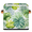Multicolor 4, variant on CURLYOOT Watercolor Clover Ladybugs 11 x 11 Inch Cube Storage Bin, Decorative Storage Cube Foldable Basket with Leather Handle, Fabric Bin for Closet Shelves Home Organizer