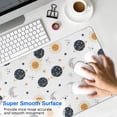 thumbnail image 4 of Long Mouse Pads for Desk,White Cosmic Pattern Desk Mats on Top Of Desks, Desk Mouse Pad Extra Large with 3mm Non-Slip Base and Stitched Edge for Gaming,Office,Work,Home 31.5"x11.8", 4 of 6