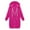 #4-Hot Pink, variant on Patlollav Winter Womens Coats Plus Size Long Sleeve Thickening and Fleece Zipper Pocket Hooded Long Sweater