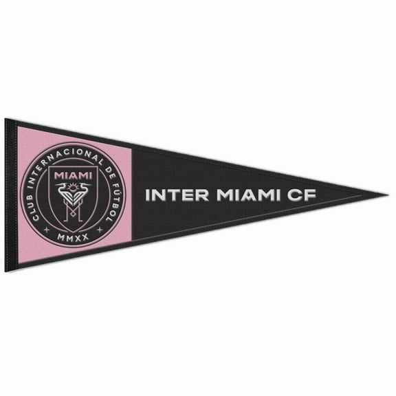 WinCraft Inter Miami CF 13" x 32" Wool Primary Logo Pennant
