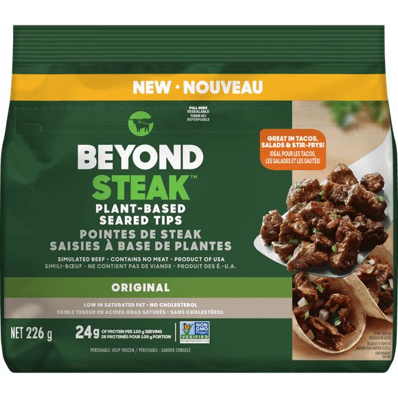 Morceaux de steak végétal saisis Beyond Meat, 226g Morceaux de steak à base de plantes saisis Beyond Meat, 226g