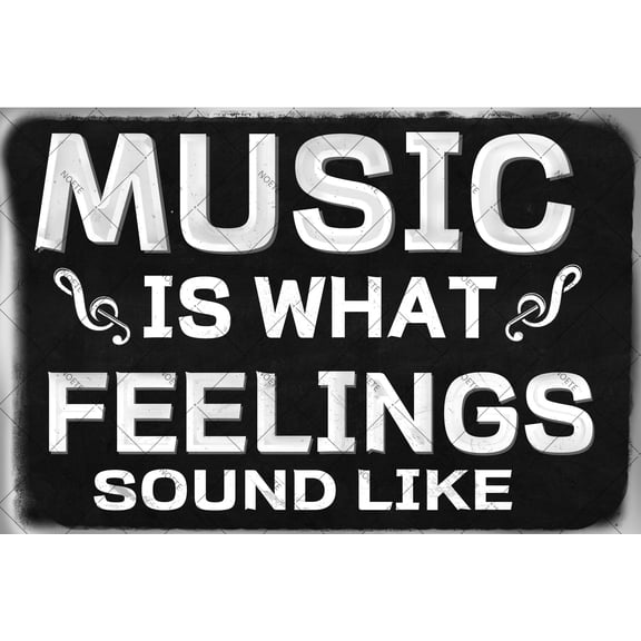 Noete Vintage Metal Music Sign 12x16 Inch Retro Music Posters for Wall Decor, Perfect for Coffee Bar, Man Cave, Garage & Home, Durable Aluminum Tin Sign