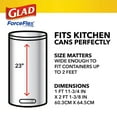 thumbnail image 3 of Glad ForceFlex Tall Kitchen Drawstring Trash Bags, 13 Gallon, Fragrance Free, 110 Count ( 2 Pack ), 3 of 10