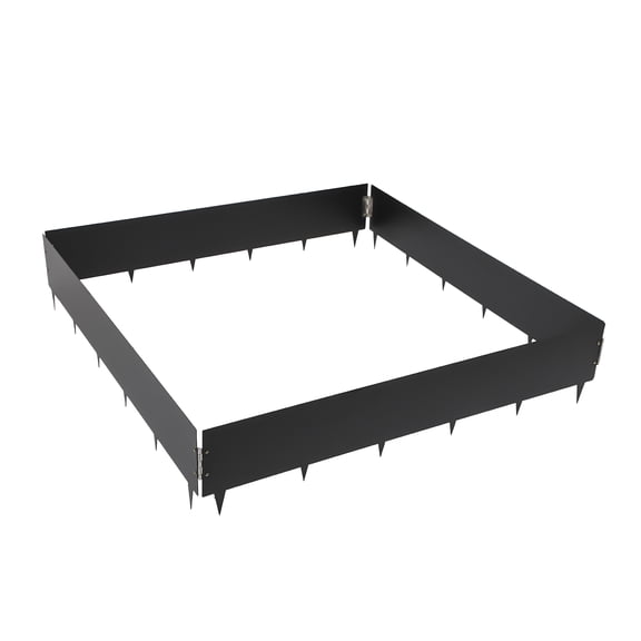 Landscape Edging, 4 Pieces 40in, Steel with Nano Coating, 8.46in Height, Durable and Corrosion-Resistant, Easy to Connect, Ideal for Lawn and Garden