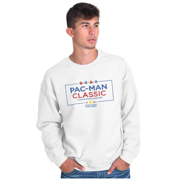 Pacman Solving Puzzles Sweatshirt for Men or Women Brisco Brands M