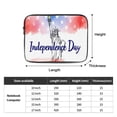 thumbnail image 3 of Laptop Sleeve Bag Compatible For iPad MacBook Air Pro Tablet Computer PC notebook Protective Fit in 10/12/13/14/15/16/17 inch Size Independence Day State Of Liberty (2), 3 of 5