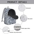 thumbnail image 4 of Waterproof Oxford fabric backpack showcasing romantic leopard texture, designed for students., 4 of 5