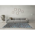 thumbnail image 3 of Ahgly Company Indoor Rectangle Oriental Light Blue Industrial Area Rugs, 6' x 9', 3 of 4