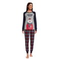 thumbnail image 3 of Jolly Jammies Women’s Plaid Bears Matching Family Pajamas Sleepwear Set, 2-Piece, Sizes S-3X, 3 of 6