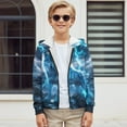 thumbnail image 5 of chaqlin Wolf Zip up Hoodies for Boys 11-13 Casual Long Sleeve Sweatshirts Kids Full Zip Hooded Jacket Soft Drop Shoulder Cardigan with Kangaroo Pocket, 5 of 7