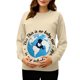 thumbnail image 2 of RKSTN Women's Maternity Crewneck Sweatshirts Plus Size Pregnancy Graphic Print Long Sleeve T Shirts Pullover Hoodless Sweatshirts Tops Womens Casual Oversized Round Neck Comfy Funny Printed Shirts, 2 of 7