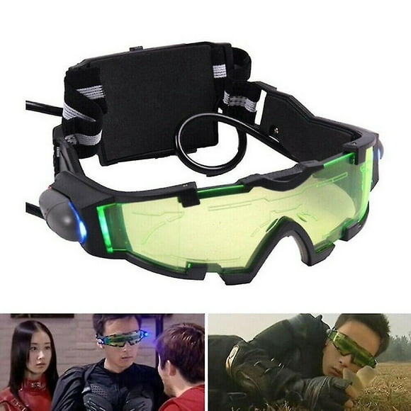 Kids Spy Night Vision Goggles, Adjustable Led Night Green Lens Glasses Ct - Sfygv