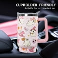 thumbnail image 3 of 30 oz Pink Boo Tumbler Insulated Stainless Tumbler,Halloween Goth Ghost Travel Coffee Cup Water Botter, Witch Goth Decor Halloween Gifts For Women, 3 of 6
