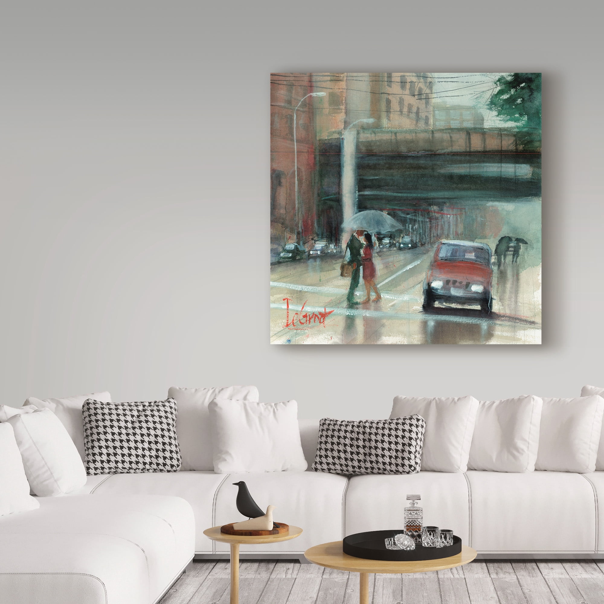 Trademark Fine Art 'Downtown Love' Canvas Art by Gregg Degroat
