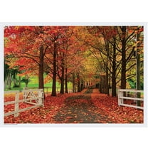 Autumn Road Disposable Paper Placemats - 10in. x 14in. - 75/Pack (702078AR)