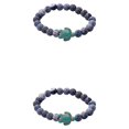 thumbnail image 2 of sweethay de tortuga Ajustable Exquisita joyería turquesa Piedras preciosas naturales y cristales Pulseras de la amistad, 2 of 6