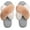 Multi-color, variant on Zizor Women's Open Toe Fluffy Cross Band Slippers Slip on