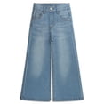 thumbnail image 1 of KIDSCOOL SPACE Girls Flare Jeans,Little Big Girl High Stretch Wide Leg Denim Pants,LightBlue,11-12 Years, 1 of 6