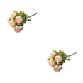 thumbnail image 4 of Inteprter Ramo de flores artificiales de peonía, flores artificiales para fiesta en casa, toque Real al aire libre para , oficina, fiesta, Type2 NO2, 4 of 6