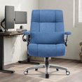 thumbnail image 3 of EOP 23.62'' Extra Wide Office Chair, 600 Lbs Big and Tall Executive Office Chair with Heat and Kneading Massage, Ergonomic Computer Chair with 3D Flip-up Arms, Blue, 3 of 10