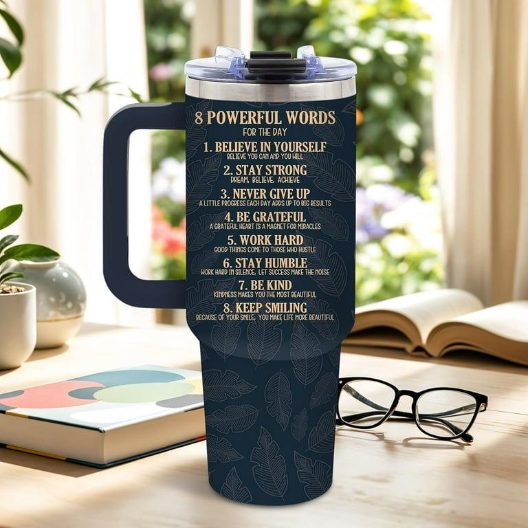 Monogrammed Tumbler With Lid And Straw Personalized 20 Oz Stainless Steel  Tumbler - Custom Text Laser Engraved, Vacuum Insulated With Lid & Straw  Monogrammed Travel Mug With Straw
