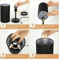 thumbnail image 6 of Touch Control Table Lamp for Bedroom 3 Way Dimmable Bedside Lamp with USB Portwith Round Black Fabric Shade (LED Bulb Included), 6 of 7