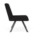 thumbnail image 2 of Willow Lounge Reception Armless Swivel Guest Chair / Charcoal Steel / Black, 2 of 5
