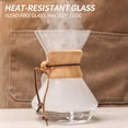thumbnail image 5 of WAAYEEPL 20 oz 6-Cup Pour-over Coffee Maker with Reusable Filter, Diamond Borosilicate Glass, 5 of 9