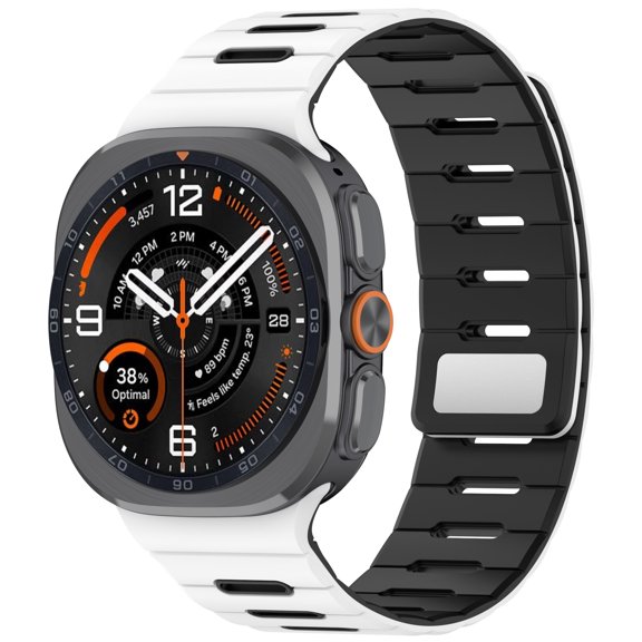 GadgetCom Watch Band Compatible with Samsung Galaxy Watch Ultra2 , Dual-color Soft Silicone Strap Sport Workout Bracelet