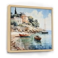 thumbnail image 2 of Designart "At Antibes French Seaside wall art IV" Nautical & Beach Floater Framed Wall Art Living Room, 2 of 7