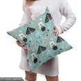 thumbnail image 4 of Polar Bear Sofa Upholstery Fabric by the Yard, Merry Xmas and Happy New Year Theme Presents Trees and Hearts, Decorative Fabric for DIY & Home Accents, 1 Yard, Pale Blue Black by Ambesonne, 4 of 4