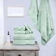 thumbnail image 2 of BNM Turkish Cotton Heavyweight 9 Piece Towel Set, Dusty Aqua, 2 of 5