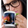 thumbnail image 2 of 3drose, Skeleton of a Junk, 11oz Two-tone Green Mug, 2 of 6