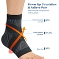 thumbnail image 3 of Copper-ion Plantar Fasciitis Relief Support, Foot Pain Relief, Tendonitis & Arthritis Foot Sleeve, Ankle Stabilizer Wrap【M], 3 of 7