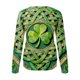 thumbnail image 5 of Xuyuer Womens St Patrick's Day Sweatshirt Shirt Shamrock Clover Printed Long Sleeve Pullover Tops, 5 of 7
