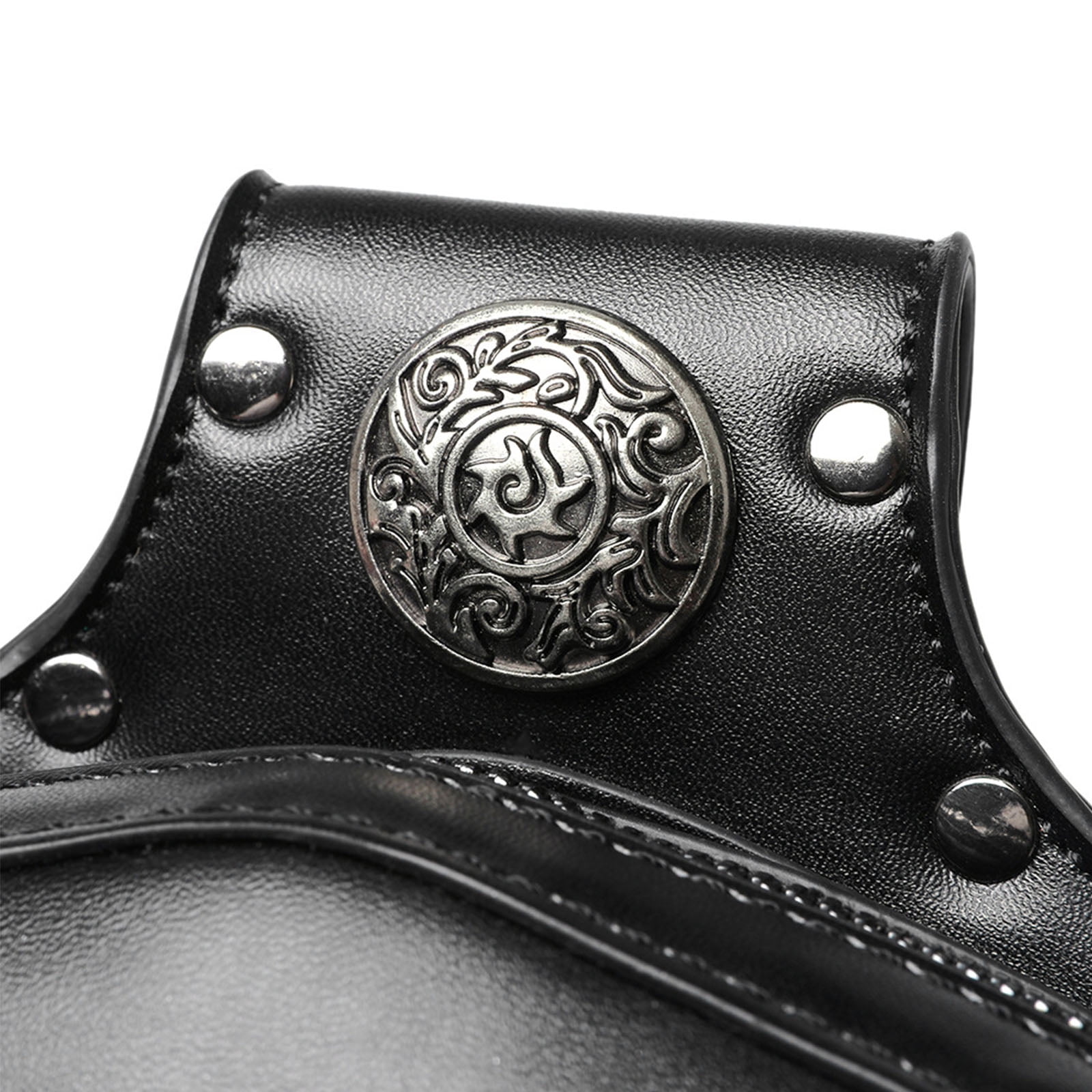 Yokua Steampunk Waist Bag Fanny Pack Fashion Gothic Leather Shoulder Crossbody Bags